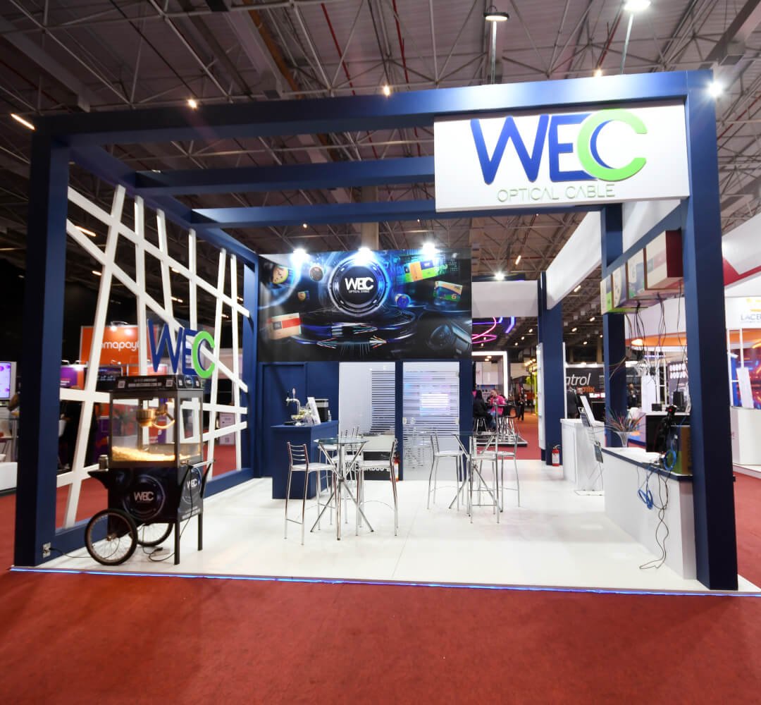 montagem de stands