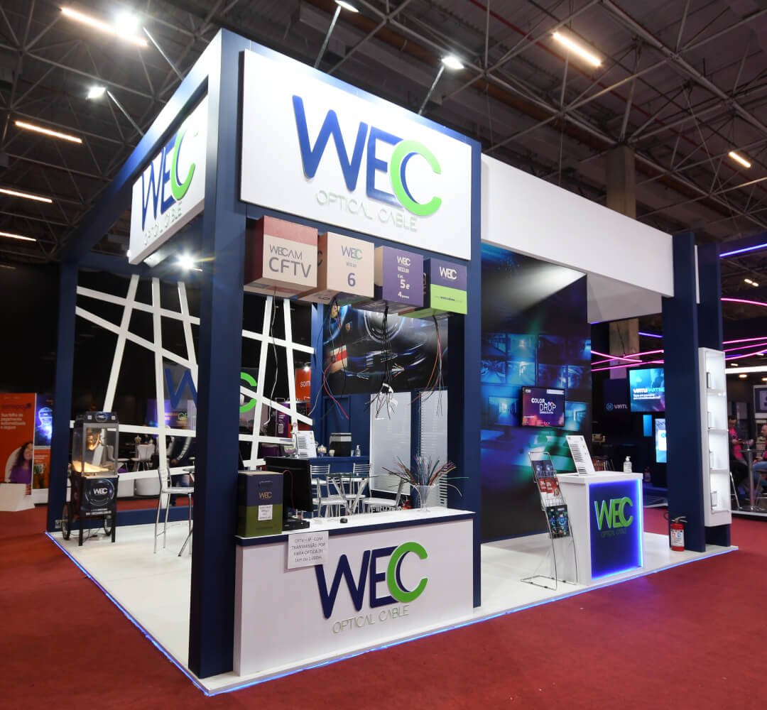 montagem de stands