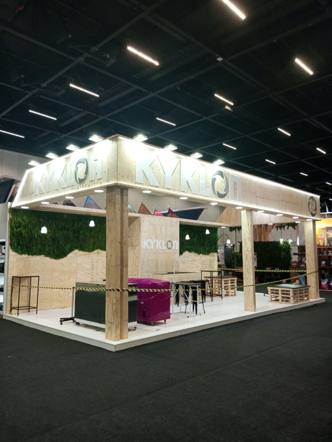 montagem de stands
