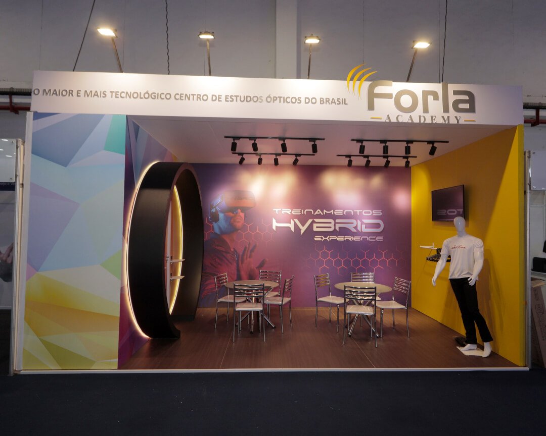 montagem de stands