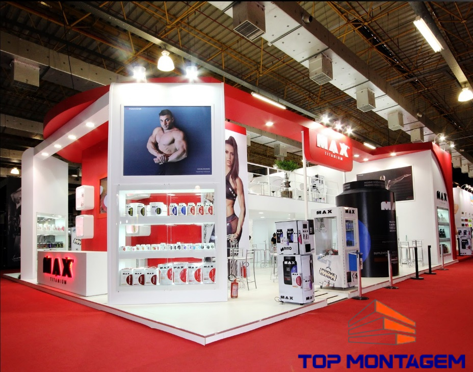 Max Titanium com estande da Top Montagem