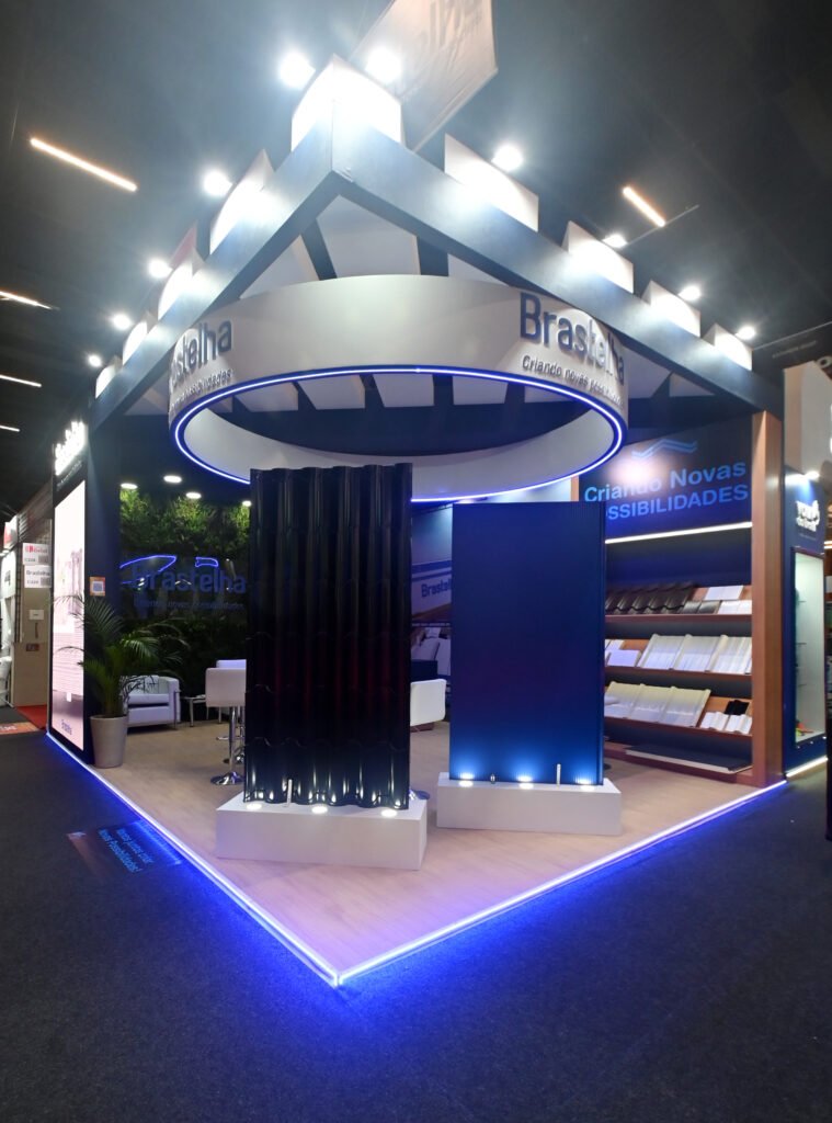 Brastelhas com stande da Top Montagem